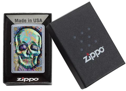 zippo 49140 Geometric Skull Design